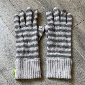 lululemon athletica Gray Striped Gloves